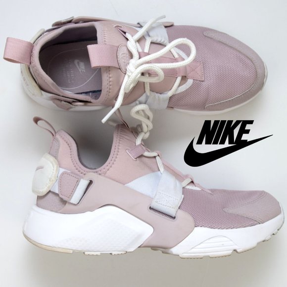 nike huarache city low particle rose